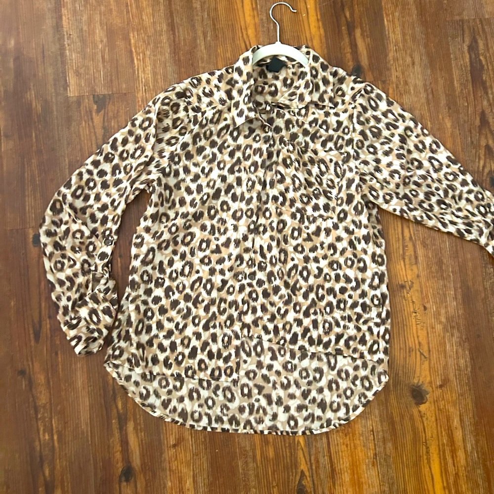 H&M leopard print shirt